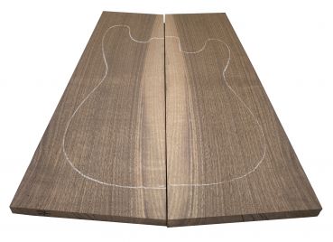 Top American Walnut figured AA, 2-pcs., 20mm